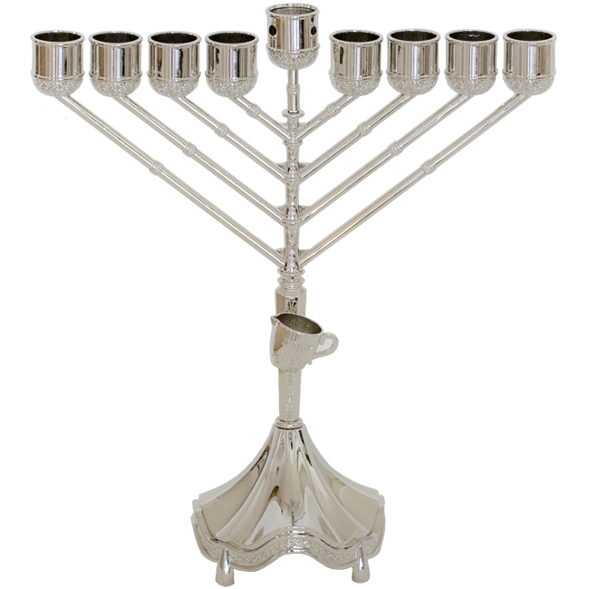 V-Shaped Hanukkah Menorah